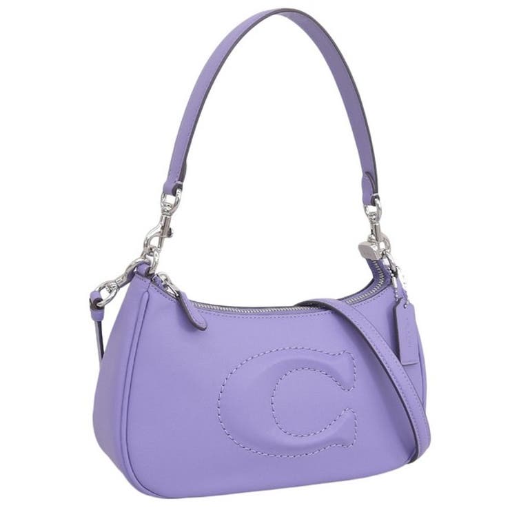 Riverall COACH コーチ バッグ レディース ショルダーバッグ アウトレット レザー パープル テリ DBSS C TERI SHB CR099SVIZ COACH バッグ・鞄
