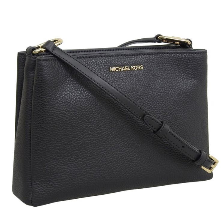 Riverall MICHAELKORS マイケルコース バッグ レディース ショルダーバッグ アウトレット レザー ブラック トリシャ トリプル クロスボディ ミディアム TRISHA MD TRPL CPTMT XBODY 35H1G9TC8L-BL