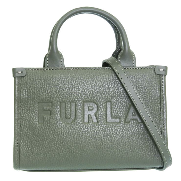Riverall FURLA フルラ バッグ レディース ショルダーバッグ トートバッグ 2WAY アウトレット マイクロバッグ 小さめ ミニ コンパクト レザー グリーングレー NIOBE-TOTE MICRO BAG WE00536BX0929237 2