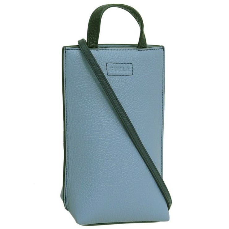 Riverall FURLA フルラ バッグ レディース ショルダーバッグ 縦型 レザー ブルー カメリア CAMELIA VERTICAL CROSSBODY WE00569HSC0002743S FURLA バッグ・鞄