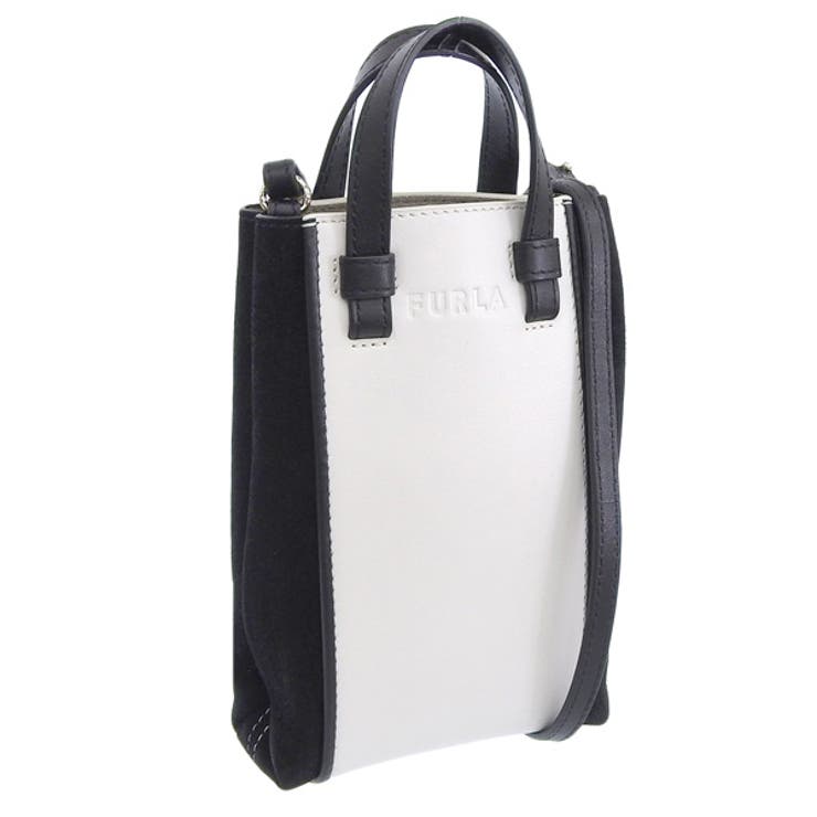 Riverall FURLA　フルラ バッグ レディース ショルダーバッグ アウトレット レザー ホワイト×ブラック ミアステラ FURLA MIASTELLA CROSSBODY MINI BAG WE00289BX04581843S バッグ・鞄