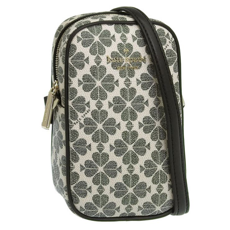 Riverall KATE SPADE ケイトスペード バッグ レディース ショルダーバッグ アウトレット ブラックマルチ スペードフラワー ノースサウス ジップフォン クロスボディ spade flwoer ns zip phone cb KG490-