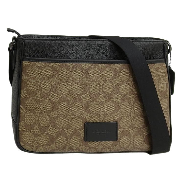 Riverall COACH コーチ バッグ メンズ ショルダーバッグ アウトレット カーキ×ブラック ディストリクト クロスボディ シグネチャー キャンバス DISTRICT CB SIG CH078QBT4U COACH バッグ・鞄