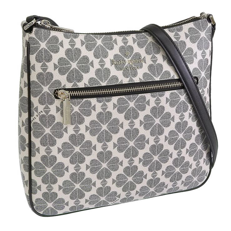 Riverall KATE SPADE ケイトスペード バッグ レディース ショルダーバッグ アウトレット ブラックマルチ スペードフラワー コーテッドキャンバス スウィングパック クロスボディ spade flower spade flower pvc