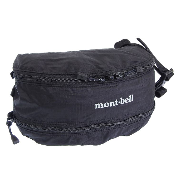 Riverall mont-bell モンベル バッグ メンズ レディース ショルダーバッグ ボディバッグ ナイロン ブラック ポケッタブル ライトバナナポーチ Pocketable Light Banana Pouch 1123984BK mont-b