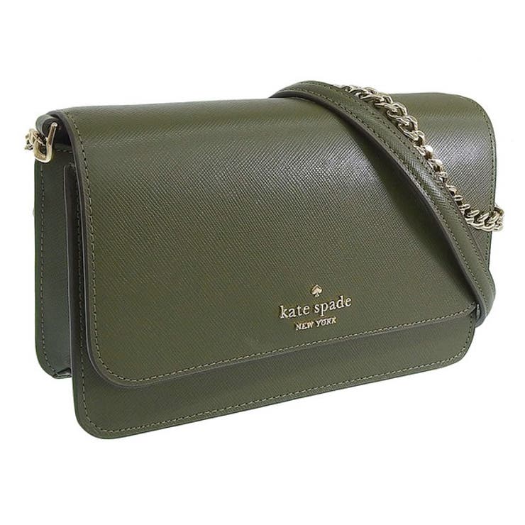 Riverall KATE SPADE ケイトスペード バッグ レディース 2WAY ショルダーバッグ アウトレット サフィアーノレザー グリーン マディソン スモール フラップ クロスボディ madison sm flap cbdy KC586-305