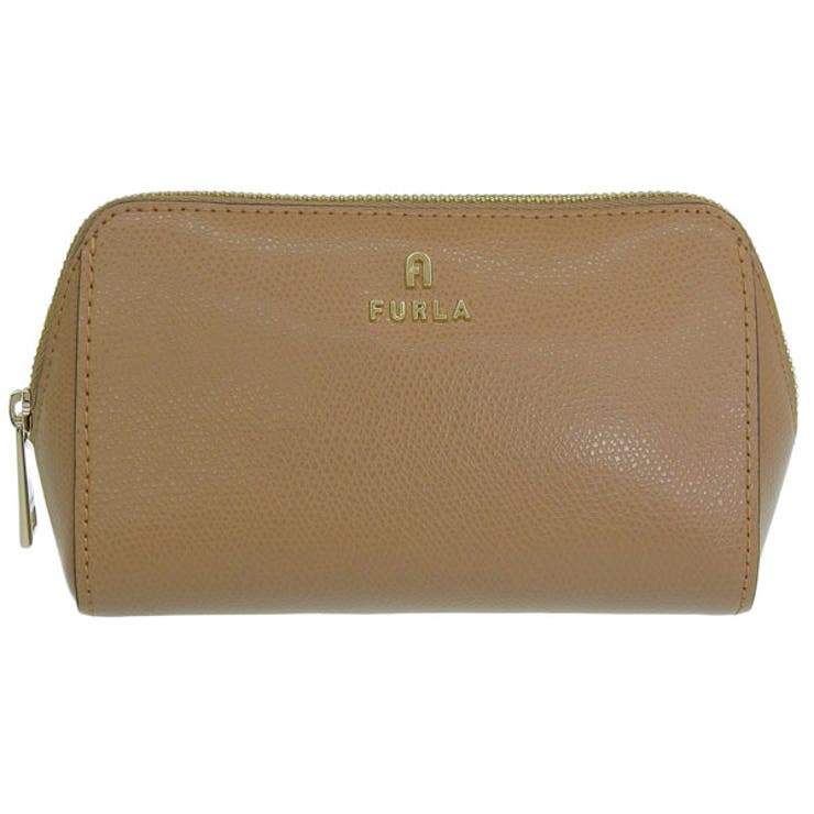 Riverall FURLA フルラ コスメポーチ 化粧ポーチ レディース レザー ブラウン カメリア FURLA CAMELIA M COSMETIC CASE WE00449ARE000YU500 バッグ・鞄 2