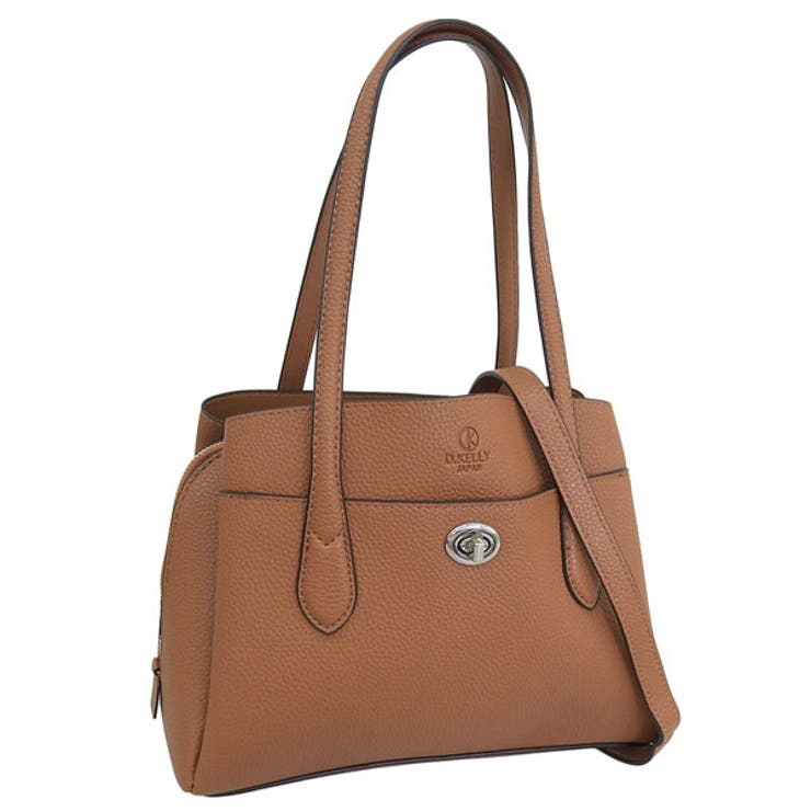 Riverall D.KELLY ディーケリー バッグ レディース トートバッグ ショルダーバッグ ハンドバッグ 2WAY フロントポケット 仕事用バッグ 肩掛け シンプル キャメル BL-942CAMEL RINRE D.KELLY バッグ・鞄