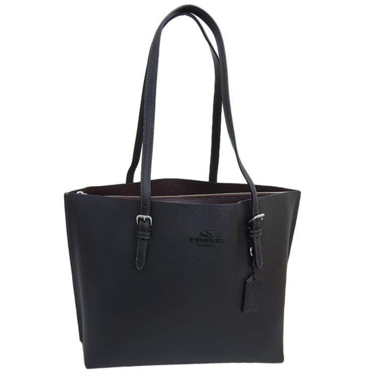 Riverall COACH コーチ バッグ レディース トートバッグ アウトレット レザー ブラック モリートート LTH TNL HW MOLLIE TOTE CV968SVBK COACH A4対応 バッグ・鞄