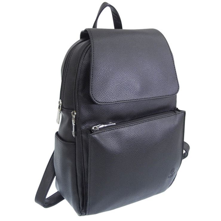 Riverall D.KELLY ディーケリー バッグ レディース リュックサック バックパック フロントポケットフラップリュック ブラック ML-7113BLACK RINRE D.KELLY バッグ・鞄