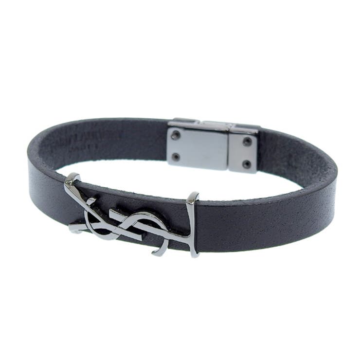 Riverall SAINT LAURENT サンローラン OPYUM オピウム ブレスレット レザー 18cm Lサイズ アクセサリー 2