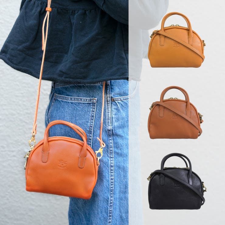 ハンドバッグ Riverall IL BISONTE イルビゾンテ ハンド バッグ 斜めがけ ショルダー バッグ 2WAY レザー バッグ・鞄