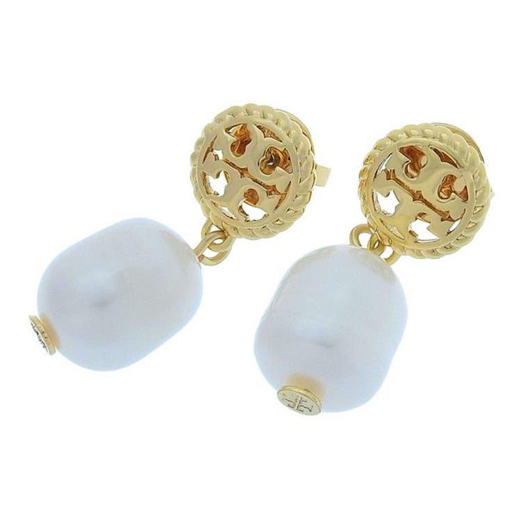 Riverall TORY BURCH トリーバーチ アクセサリー レディース ピアス イヤリング アウトレット ゴールド ROPE LOGO DROP EARRING 136616-137 TORY BURCH アクセサリー