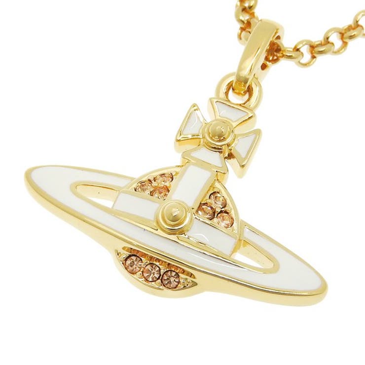 Riverall VIVIENNE WESTWOOD ヴィヴィアンウエストウッド アクセサリー レディース ネックレス アウトレット ゴールド×ホワイト NEIL MINI BAS RELIEF 6302039P02R281 VIVIENNE WESTW