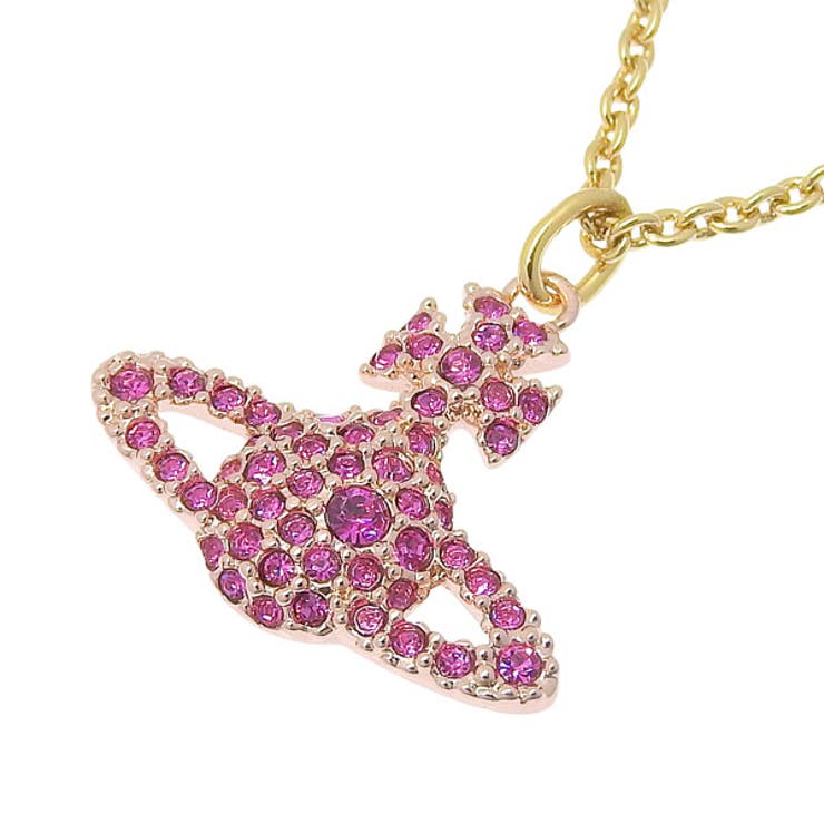 Riverall VIVIENNE WESTWOOD ヴィヴィアンウエストウッド ネックレス ペンダント アクセサリー レディース ゴールド×ピンク GRACE BAS RELIEF PENDANT NECKLESS 6302009202G333 VIV