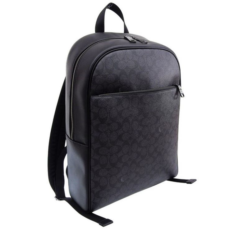 コーチ Riverall COACH コーチ バッグ メンズ リュック リュックサック アウトレット チャコール×ブラック オーウェン バックパック シグネチャー キャンバス OWEN BP SIG CAJ90QBMI5 COACH A4対応 バッグ・鞄