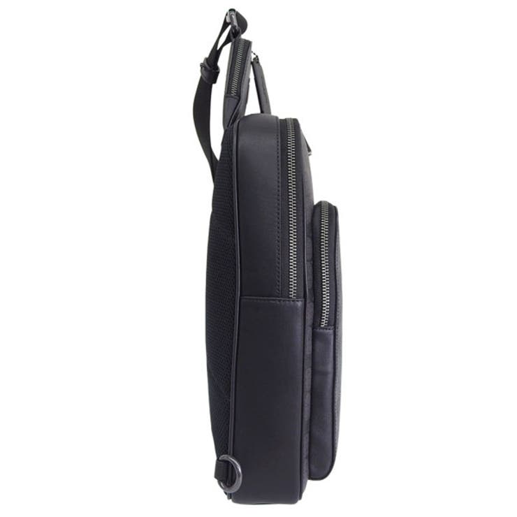 Riverall COACH コーチ バッグ メンズ ボディバッグ アウトレット チャコール×ブラック イーサン パック シグネチャー キャンバス ETHAN PK SIG CZ393QBMI5 COACH バッグ・鞄 3
