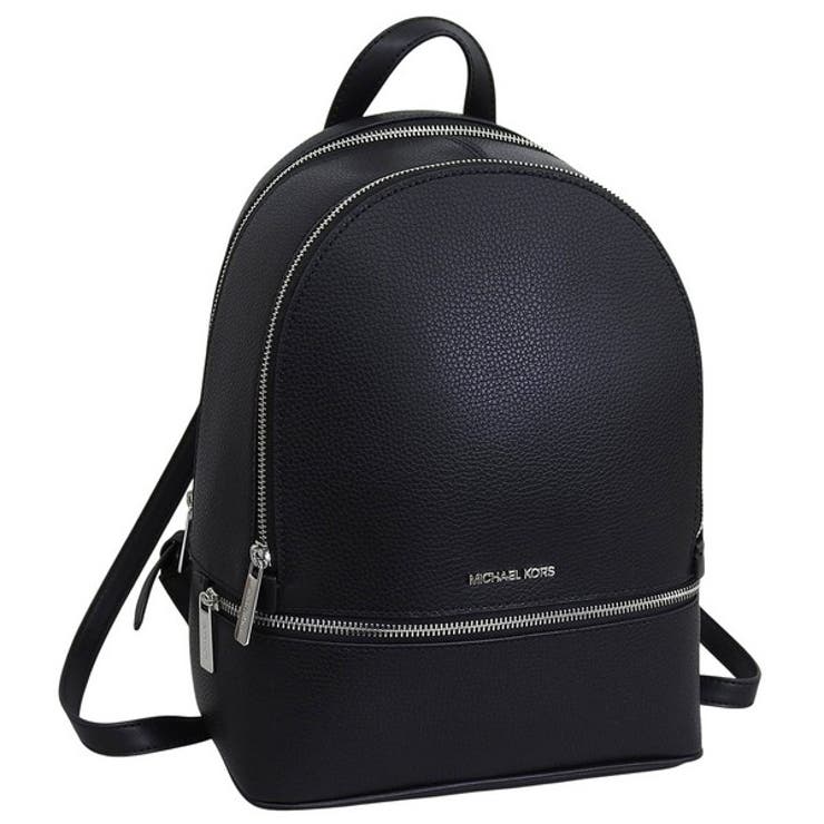 【10％OFFクーポン！5/7(木)9:59まで】Riverall MICHAEL KORS マイケルコース バッグ レディース リュック リュックサック バックパック アウトレット ブラック MD ZIP BACKPACK 35T5SM9M1L-BL