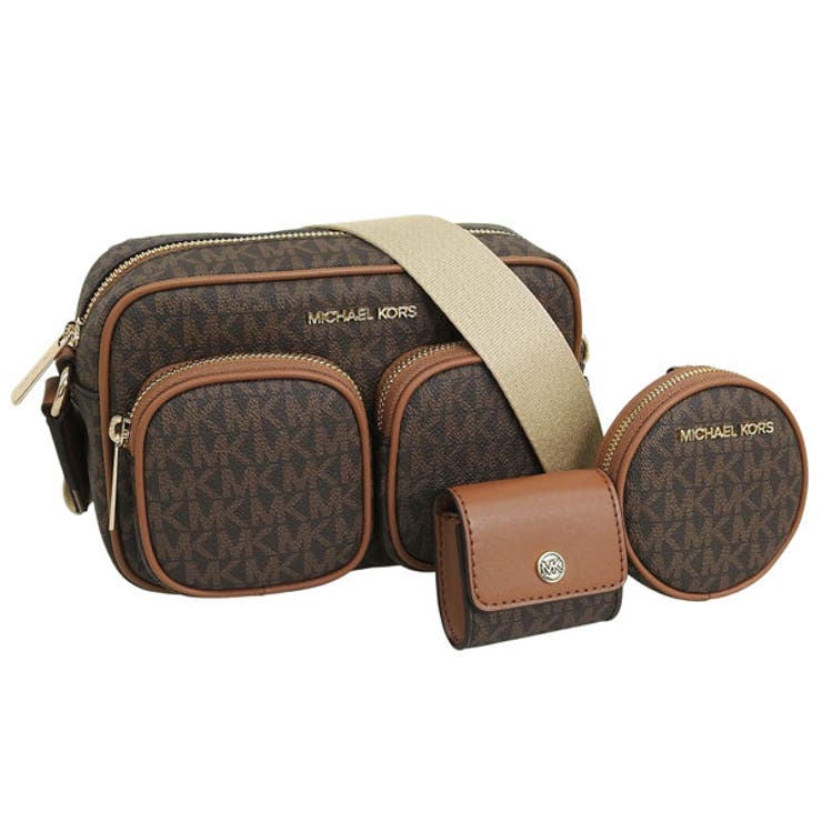 Riverall MICHAEL KORS マイケルコース バッグ レディース ショルダーバッグ アウトレット ブラウン JET SET ITEM MD PKT XBODY W ATTCH 35S2GTTC2B-BROWN MICHAEL KORS バッ