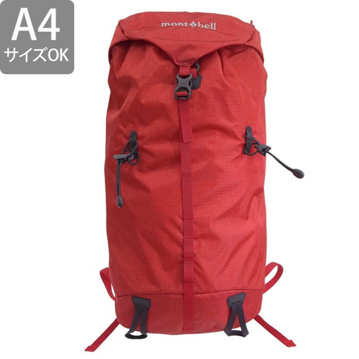 Riverall mont-bell モンベル バッグ メンズ レディース リュックサック ナイロン レッド バランスライト 20 1133474RD mont-bell A4対応 バッグ・鞄 2