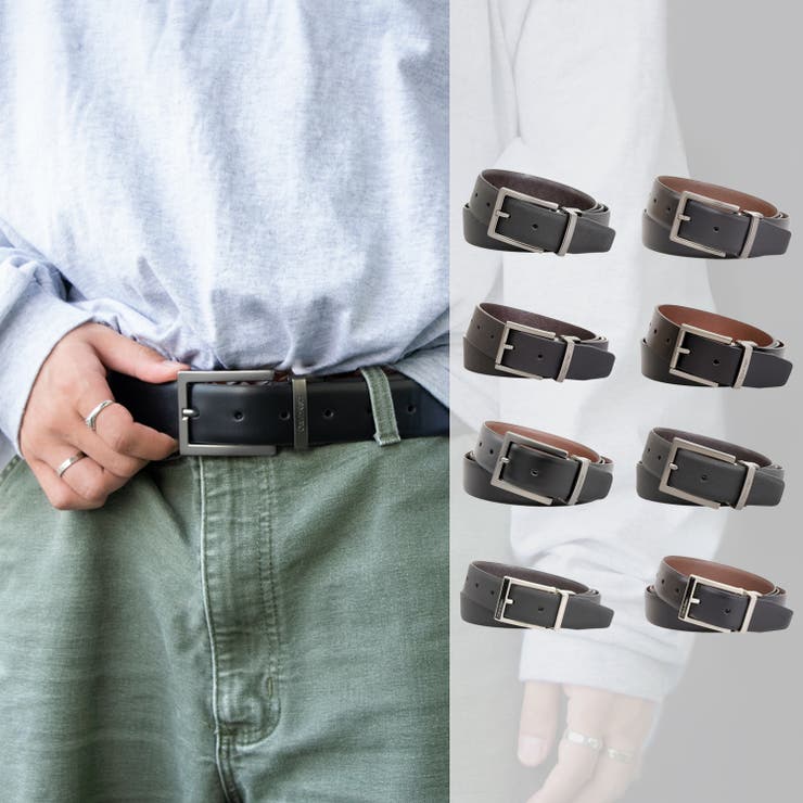 Riverall CALVIN KLEIN カルバンクライン リバーシブル レザー ベルト 小物