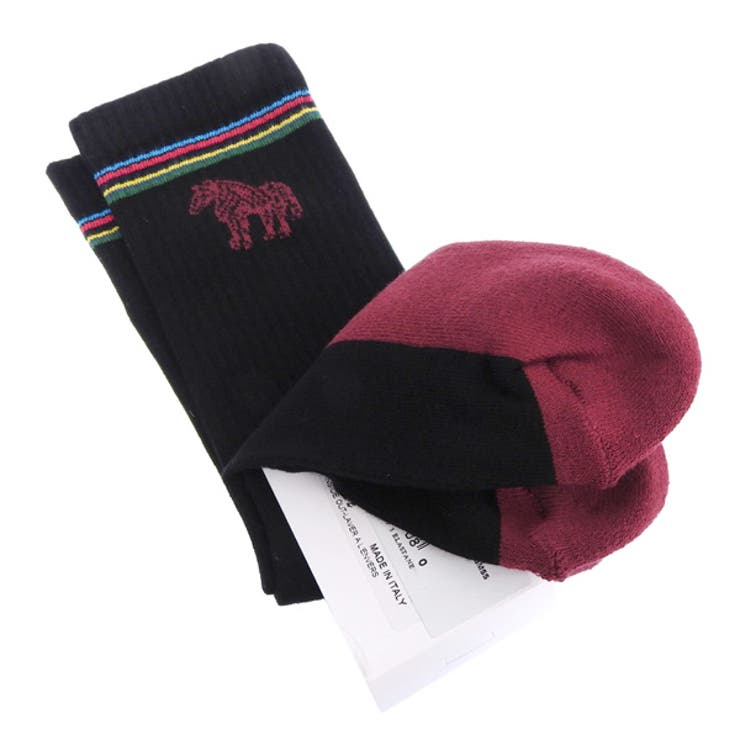 Riverall PAUL SMITH ポールスミス ソックス メンズ レディース アウトレット 靴下 ゼブラ ブラックマルチ MEN SOCK BOBB ZEBRA M2A400MO-SF720-79 PAUL SMITH インナー・下着 2