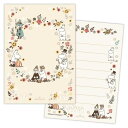 cinemacollection ムーミン 便箋 ひとことふたこと箋 ひとことMOフラワーフレーム 北欧 日本ホールマーク ミニ便せん メモ帳 キャラクター グ...