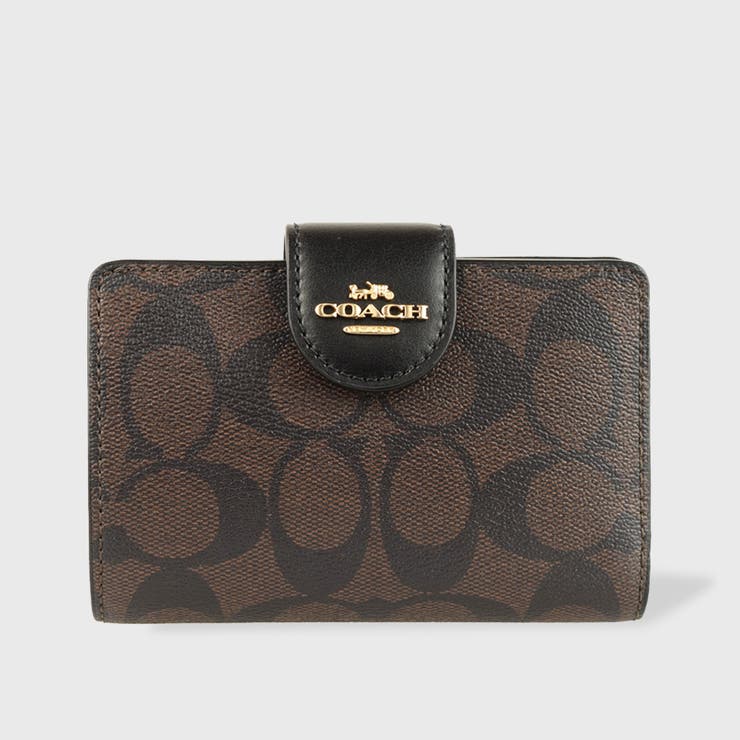 【10％OFFクーポン！4/10(金)1:59まで】Riverall Coach コーチ 財布 二つ折り L字 財布