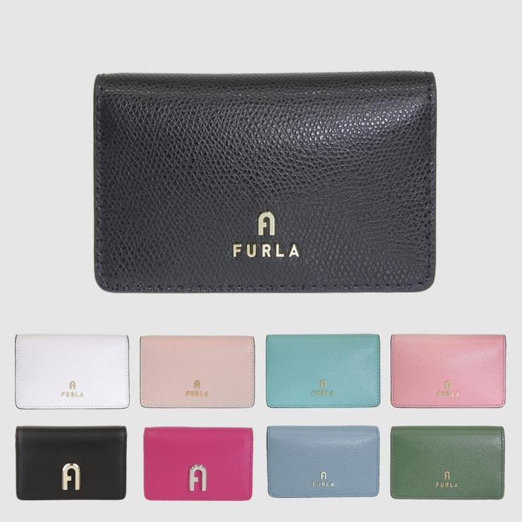 Riverall FURLA フルラ CAMELIA カード ケース 名刺入れ レザー 小物