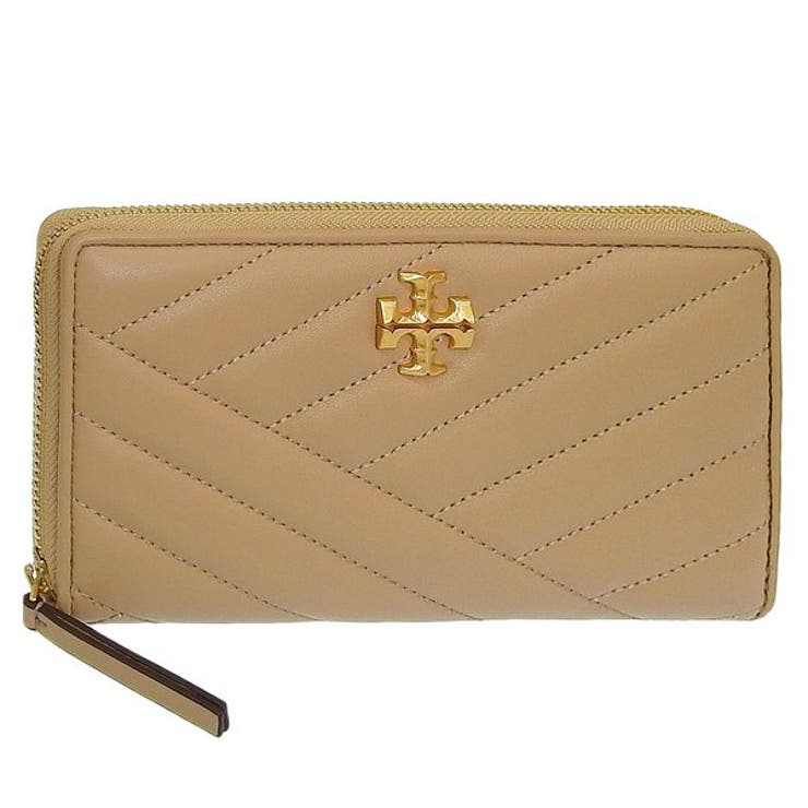 Riverall TORY BURCH トリーバーチ 財布 レディース 長財布 ベージュ キラ シェブロン ジップコンチネンタルウォレット KIRA CHEVRON ZIP CONTINENTAL WALLET 90348-251 TORY BURCH