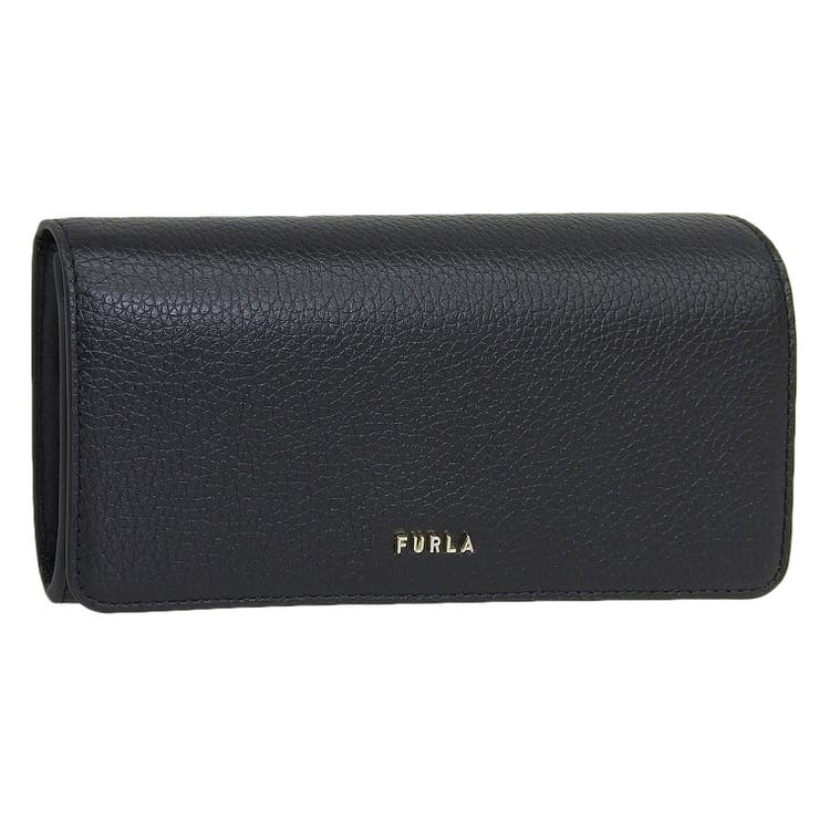 Riverall FURLA フルラ 財布 レディース 長財布 アウトレット レザー ブラック リッツィー FURLA RITZY CONTINENTAL WALLET SLIM PU35RZYBX0305O6000 財布