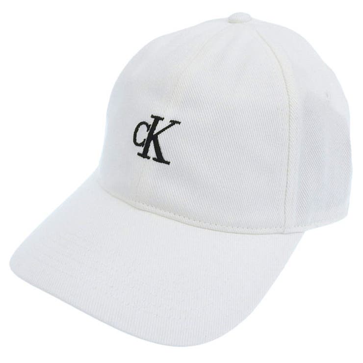 Riverall CALVIN KLEIN カルバンクライン 帽子 メンズ レディース 6パネルスモールモノグラムベースボールキャップ ONE SIZE コットン ホワイト 4G5002G110 CALVIN KLEIN 帽子