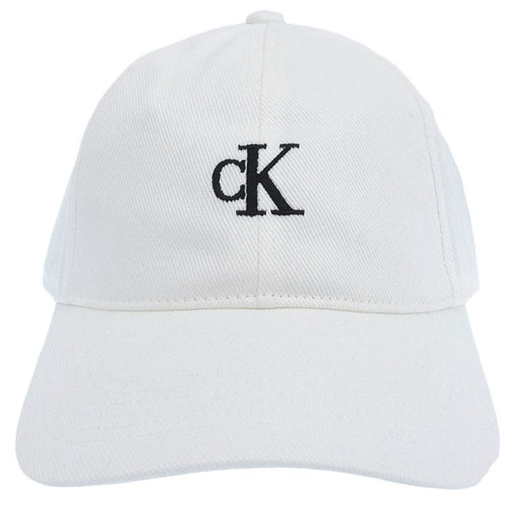 Riverall CALVIN KLEIN カルバンクライン 帽子 メンズ レディース 6パネルスモールモノグラムベースボールキャップ ONE SIZE コットン ホワイト 4G5002G110 CALVIN KLEIN 帽子 2