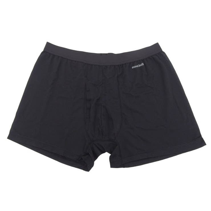 【10％OFFクーポン！11/27(木)1:59まで】Riverall mont-bell モンベル アンダーウェア ジオライン クールメッシュ トランクス メンズ XS?XL ブラック RS1107763BK mont-bell インナー・下着