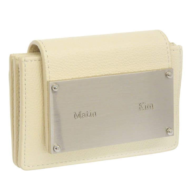 Riverall Matin Kim �ޡ��ƥ��󥭥� �����ɥ����� ��ǥ����� �쥶�� �ۥ磻�� ACCORDION WALLET MK2500WL001VWH...