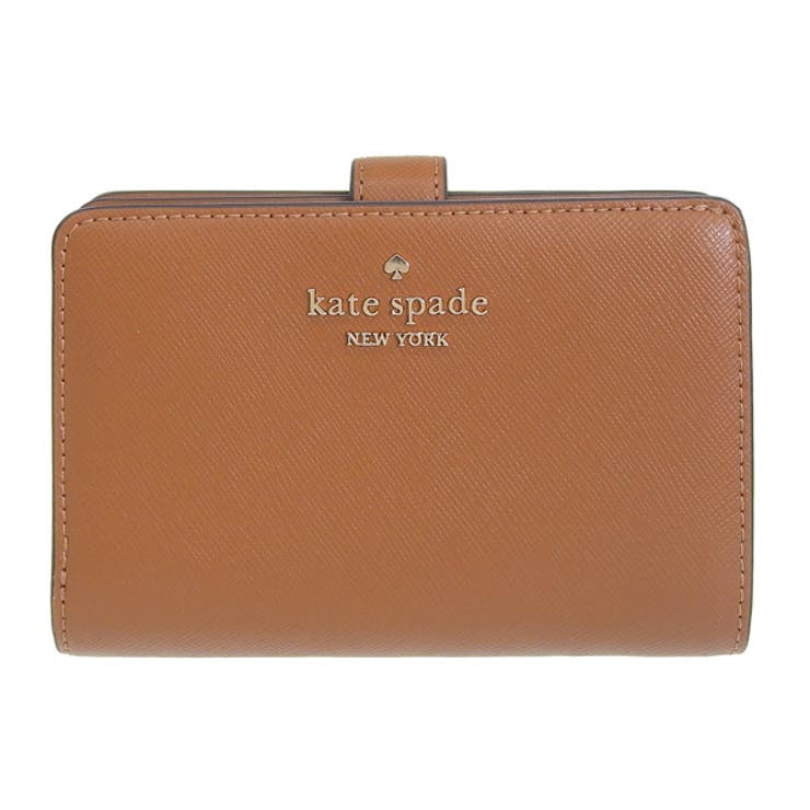 Riverall KATE SPADE ケイトスペード 財布 レディース 二つ折り財布 アウトレット レザー ブラウン マディソン スモール ミディアムコンパクトバイフォールドウォレット madison saffiano leather mediu KC 2