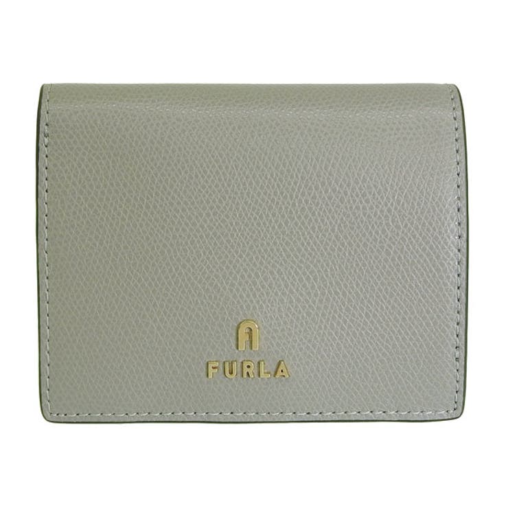 Riverall FURLA フルラ 財布 レディース 二つ折り財布 アウトレット レザー グレー×ベージュ カメリア FURLA CAMELIA S COMPACT WALLET BIFOLD COIN WP00304ARE0003573S 財布 2
