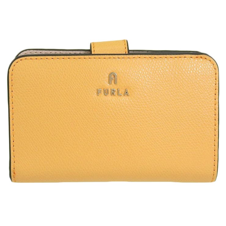 Riverall FURLA フルラ 財布 レディース 二つ折り財布 レザー イエロー×ベージュ カメリア FURLA CAMELIA M COMPACT WALLET WP00314ARE0003592S 財布 2