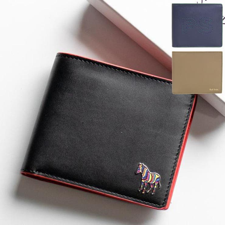 Riverall Paul Smith ポールスミス 財布 二つ折り メンズ 折財布 レザー マルチストライプ 財布