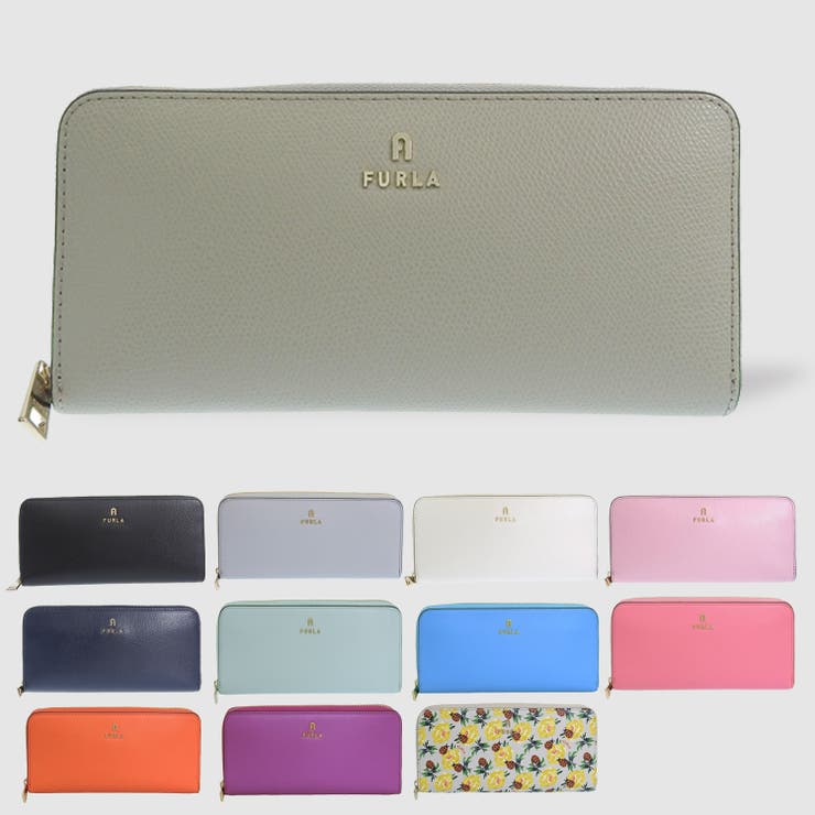 Riverall FURLA フルラ CAMELIA XL カメリア ラウンド ファスナー 長財布 XLサイズ 財布