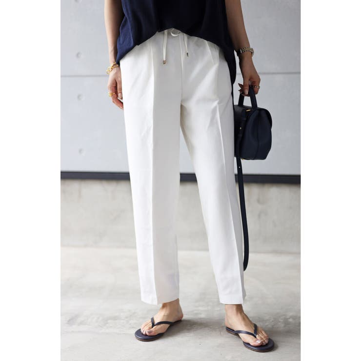 BONJOUR SAGAN ドローストリングテーパードパンツ 99-000250/99-000137 パンツ・ズボン