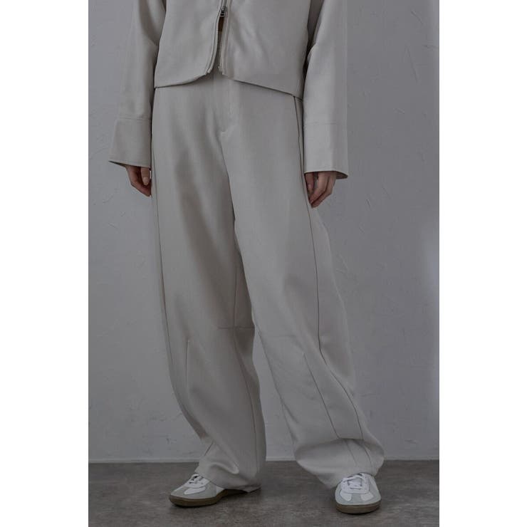 BONJOUR SAGAN twill curved pants / ヘザーエステルツイルカーブパンツ / セットアップ可能 88-004018 パンツ・ズボン