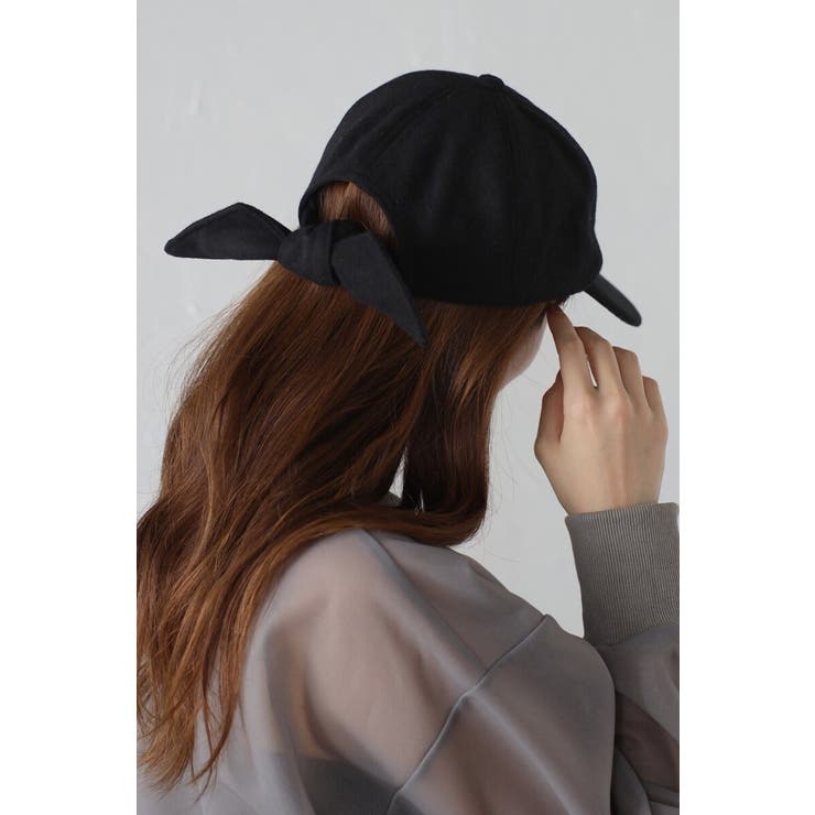 【10％OFFクーポン！12/11(木)1:59まで】BONJOUR SAGAN 【Casselini】ウールリボンキャップ 88-003764 帽子