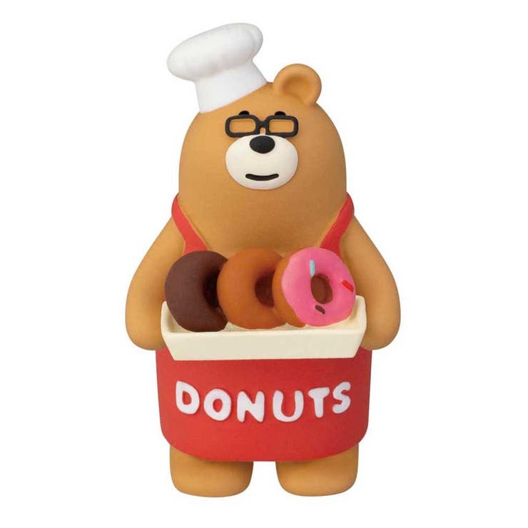 cinemacollection concombre マスコット ドーナツ屋店主くま デコレ インテリア かわいい グッズ 寝具・インテリア雑貨