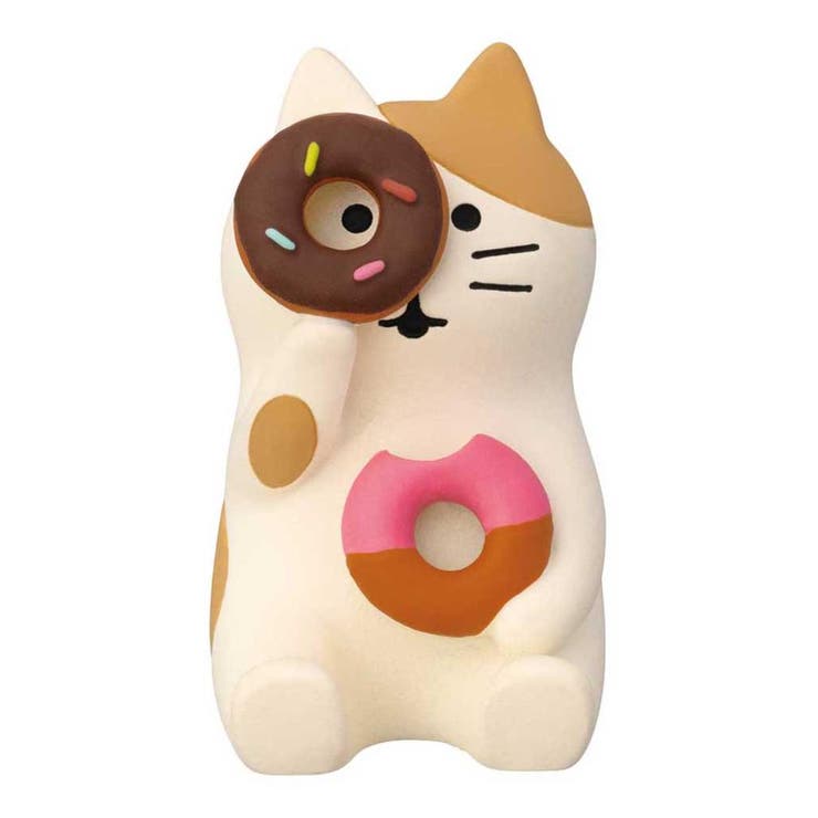 cinemacollection concombre マスコット ドーナツのぞき猫 デコレ インテリア かわいい グッズ 寝具・インテリア雑貨