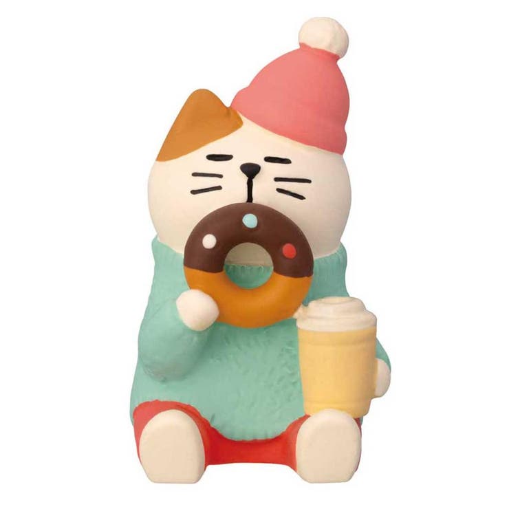 cinemacollection concombre マスコット しあわせドーナツ猫 デコレ インテリア かわいい グッズ 寝具・インテリア雑貨