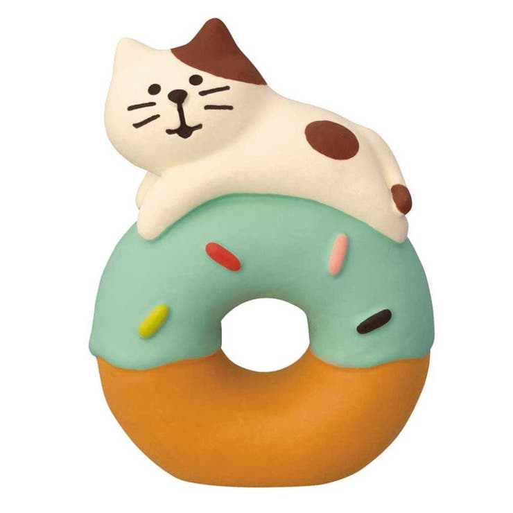 cinemacollection concombre マスコット うきうきドーナツ ちびねこ デコレ インテリア かわいい グッズ 寝具・インテリア雑貨