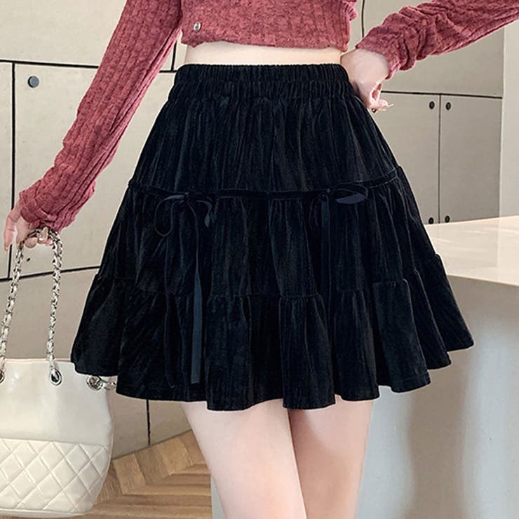 【10％OFFクーポン！12/11(木)1:59まで】maison de LATIR 動きやすくて可愛いミニ丈スカート ボトム スカート ショート トレンド 大人可愛い 人気 フレア 伸縮性 ストレッチ 春夏秋 ショート丈 ミニ丈 デイリー コンパクト