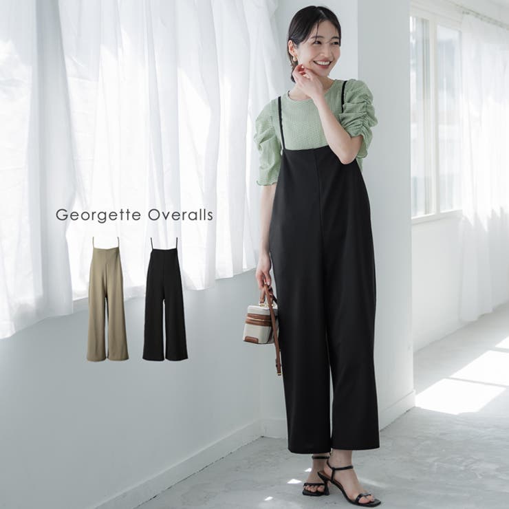 【7/11 1:59まで 5%OFFクーポン】coca カットジョーゼットサロペットパンツ ワンピース・ドレスのサムネイル