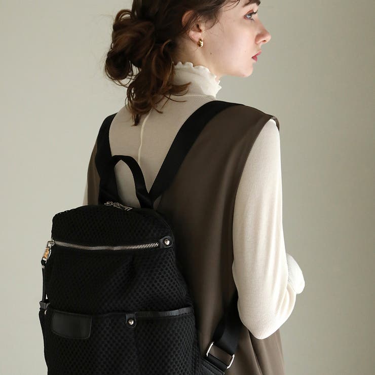 【10％OFFクーポン！12/11(木)1:59まで】Fashion Letter aity アイティ メッシュ素材/バックパック バックパック リュック ユニセックス メッシュ生地 軽量 軽い 持ちやすい レディース ウィメンズ オールシーズン カジュ